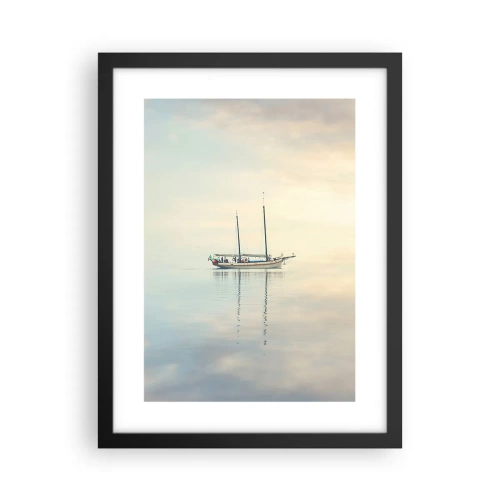 Poster in einem schwarzem Rahmen - Im Meer der Stille - 30x40 cm