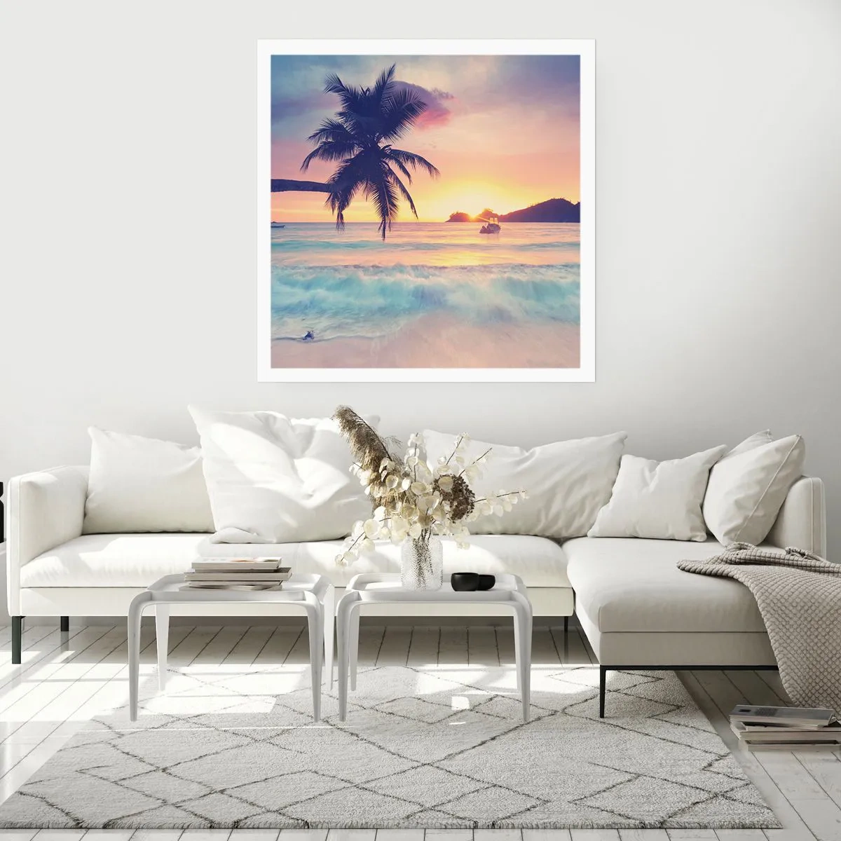 Poster - Ein Abend in der Bucht - 30x30 cm