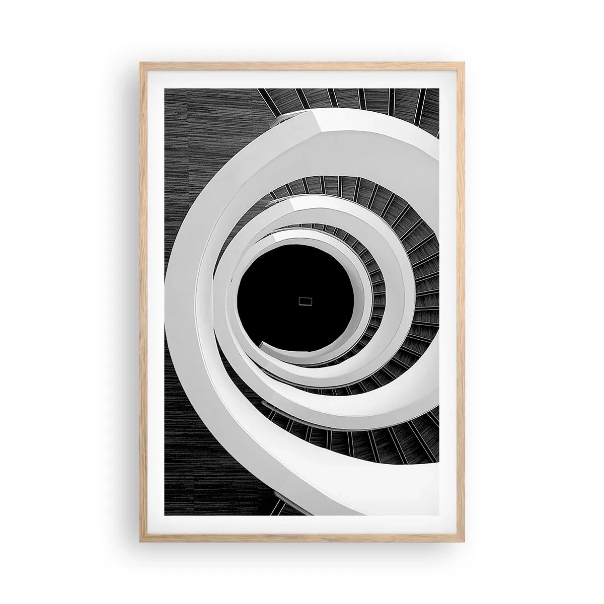 Poster in einem Rahmen aus heller Eiche - Zum Kern der Sache - 61x91 cm