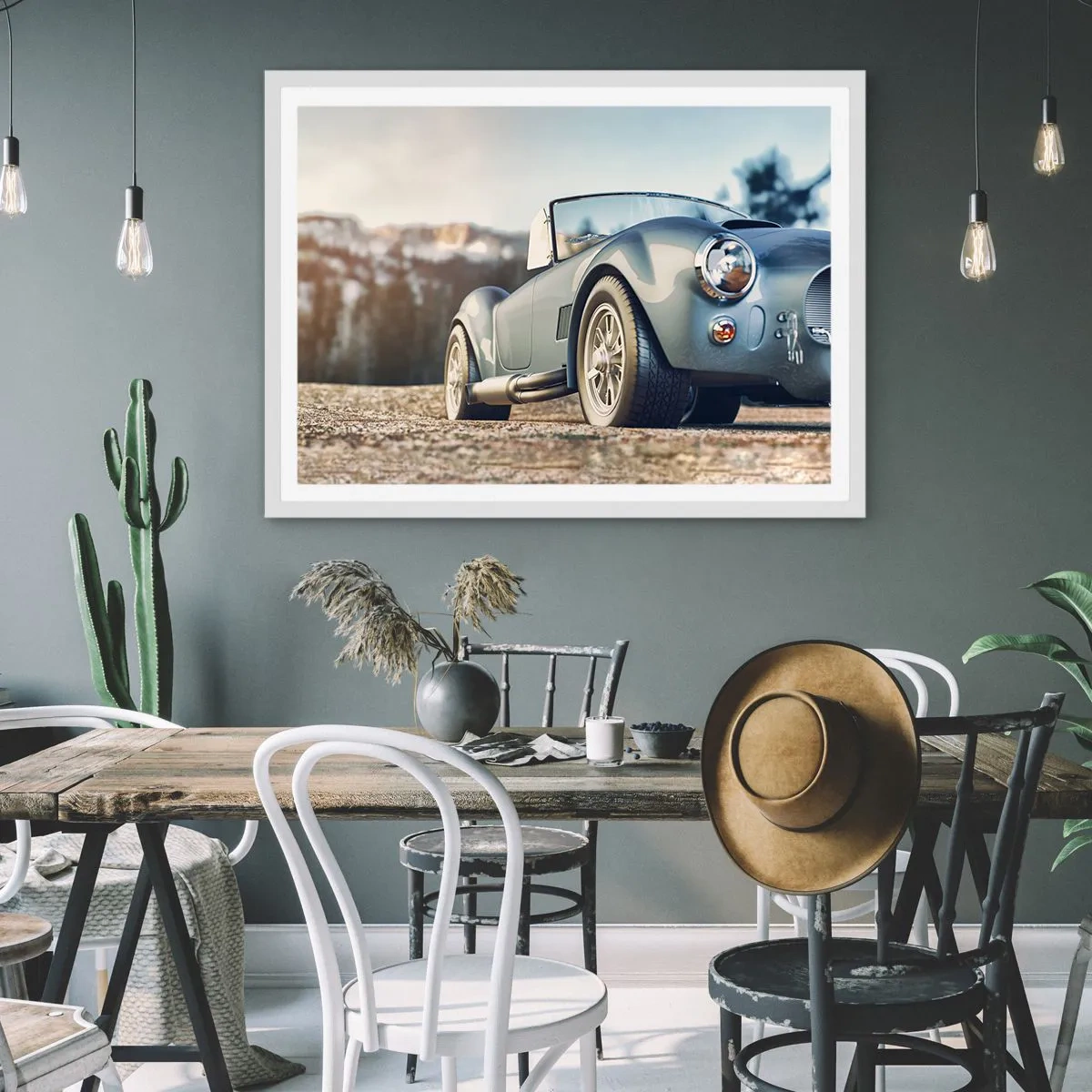 Poster in einem weißen Rahmen - Denn Stil zählt - 50x40 cm