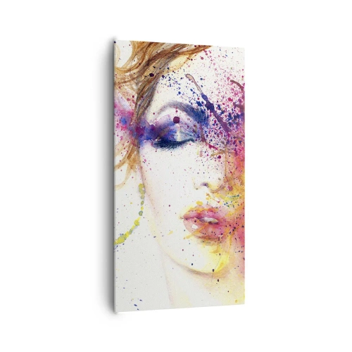 Bild auf Leinwand - Leinwandbild - Regenbogenschwindel - 65x120 cm