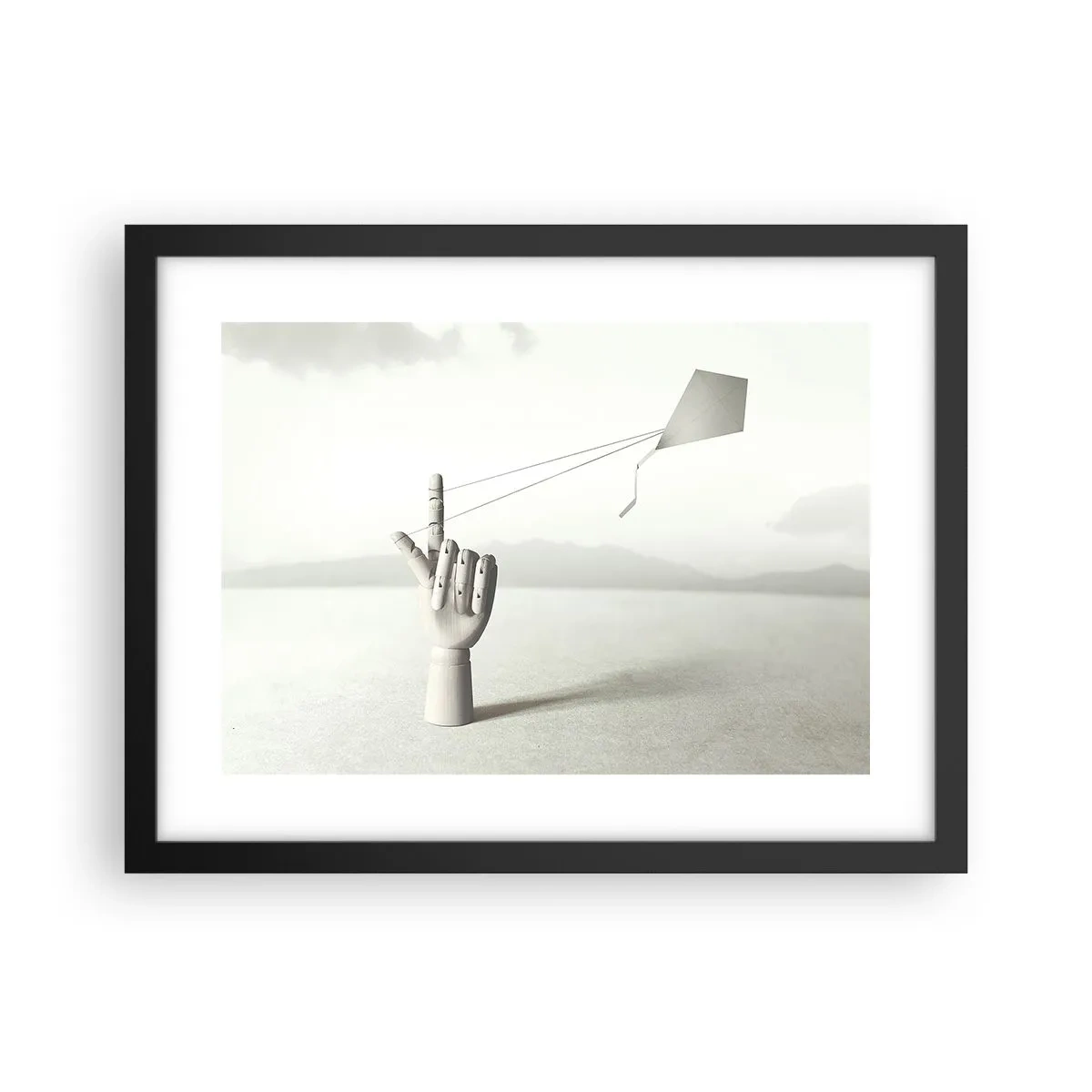 Poster in einem schwarzem Rahmen - Kraftprobe - 40x30 cm