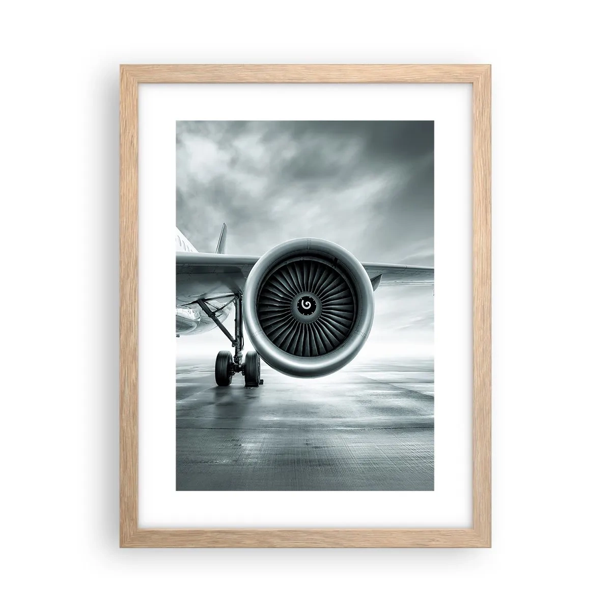 Poster in einem Rahmen aus heller Eiche - Die Macht ist da! - 30x40 cm