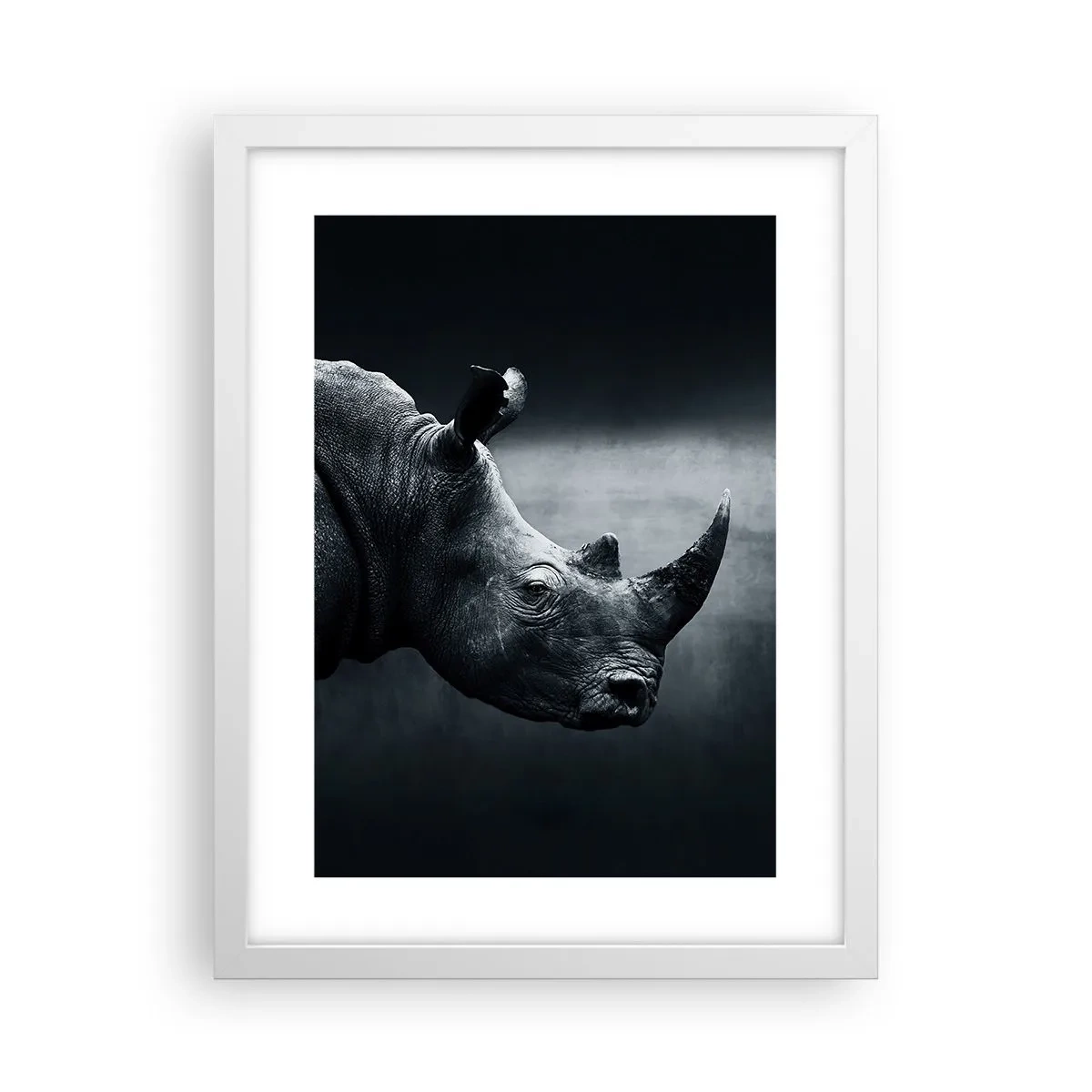 Poster in einem weißen Rahmen - Richtiges Profil - 30x40 cm