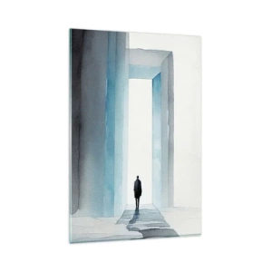 Glasbild - Bild auf glas - Lebe ohne Grenzen - 80x120 cm