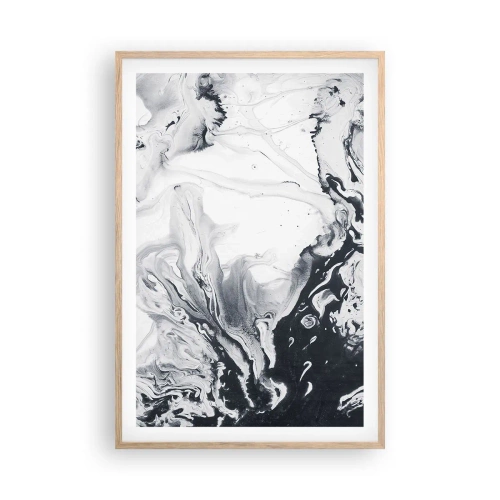 Poster in einem Rahmen aus heller Eiche - Das Innere der Erde - 61x91 cm