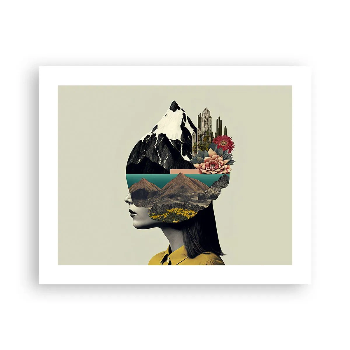 Poster - Frau – bleibt immer ein Geheimnis - 50x40 cm