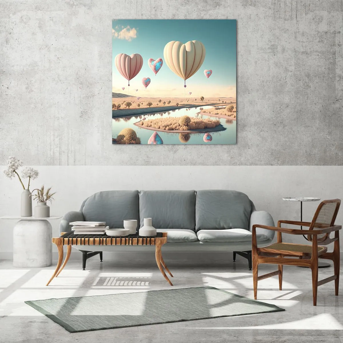 Glasbild - Bild auf glas - Dank Liebe steigt man auf - 30x30 cm