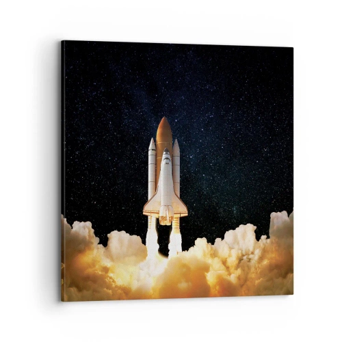 Bild auf Leinwand - Leinwandbild - Ad Astra! - 70x70 cm