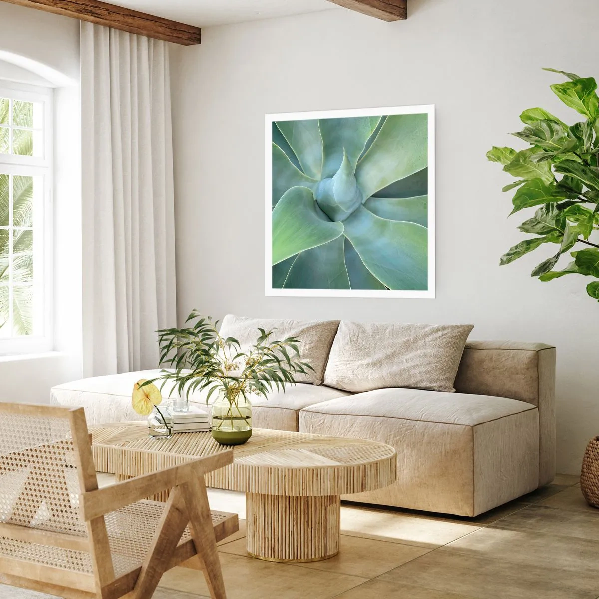 Poster - Geburt des Grüns - 40x40 cm