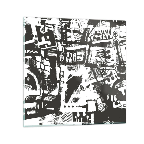 Glasbild - Bild auf glas - Ordnung oder Chaos? - 60x60 cm