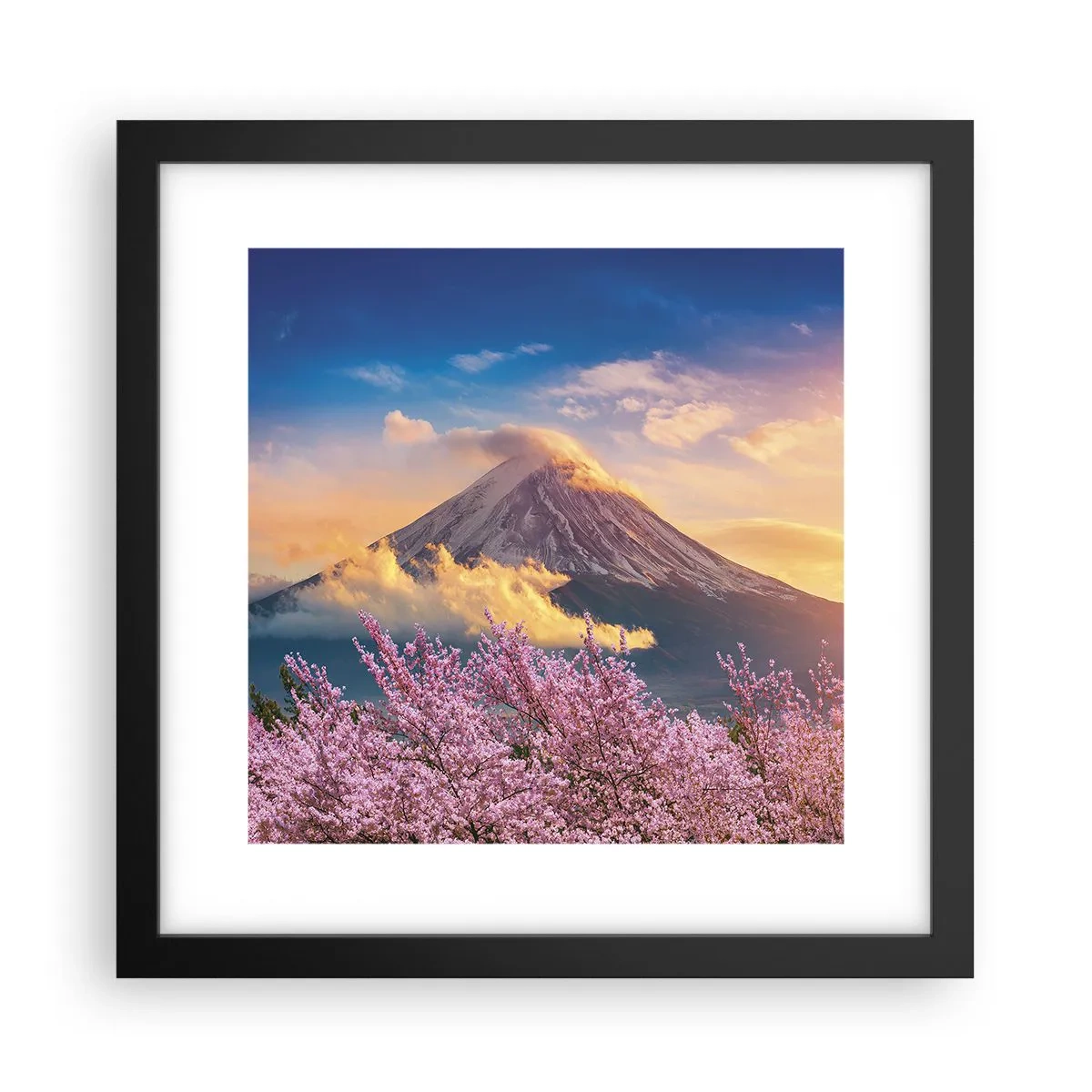 Poster in einem schwarzem Rahmen - Japanische Heiligkeit - 30x30 cm