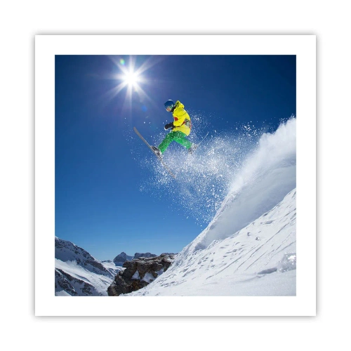 Poster - Tanzen mit den Bergen - 50x50 cm