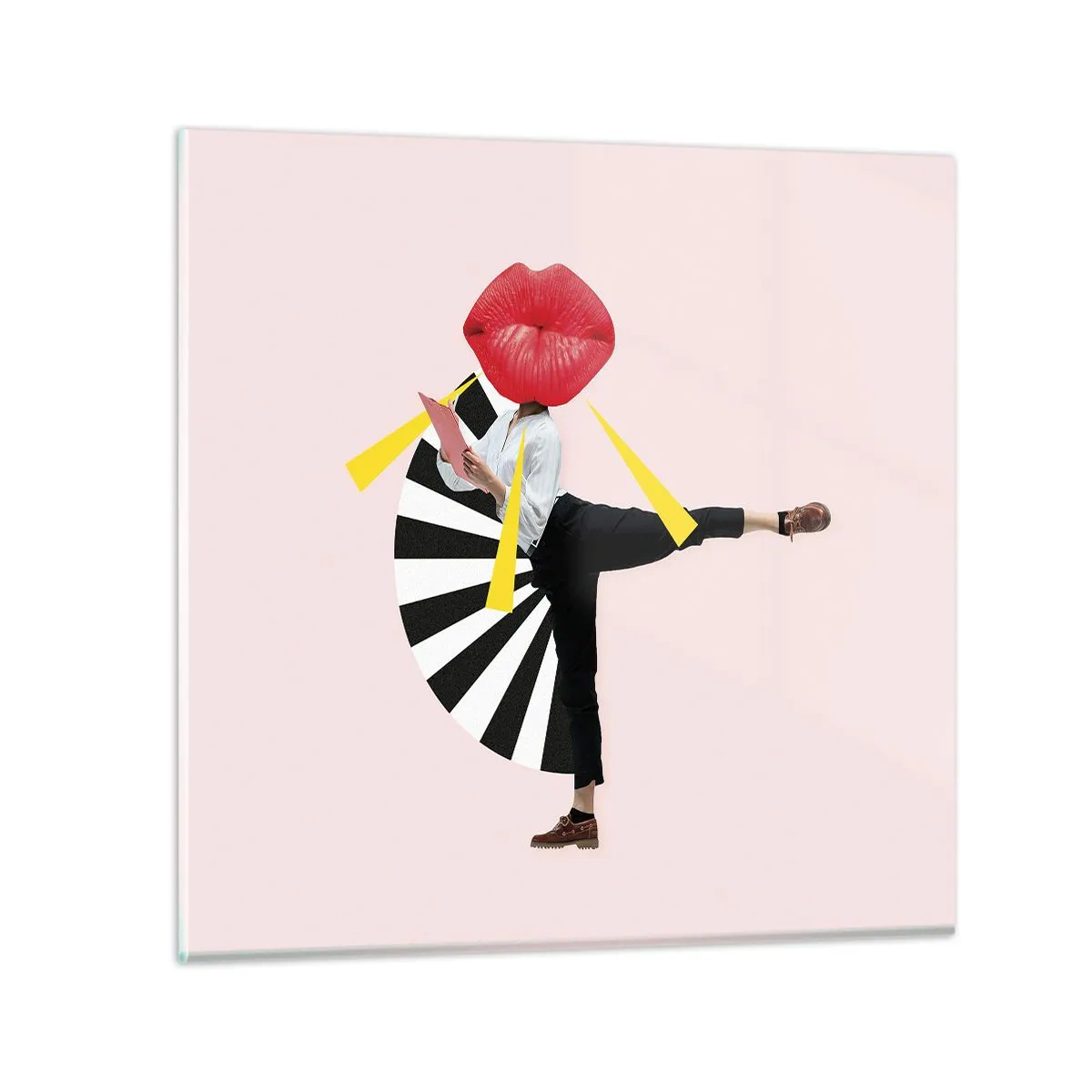 Glasbild - Bild auf glas - Surreale Pop-Art - 30x30 cm