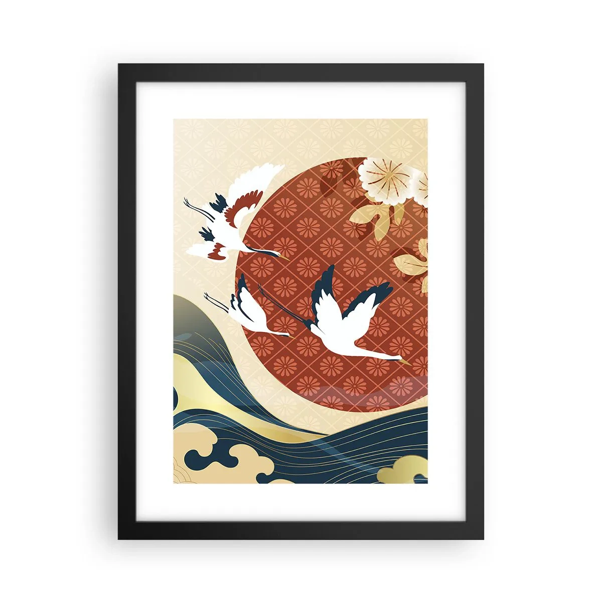 Poster in einem schwarzem Rahmen - Japanisches Märchen - 30x40 cm