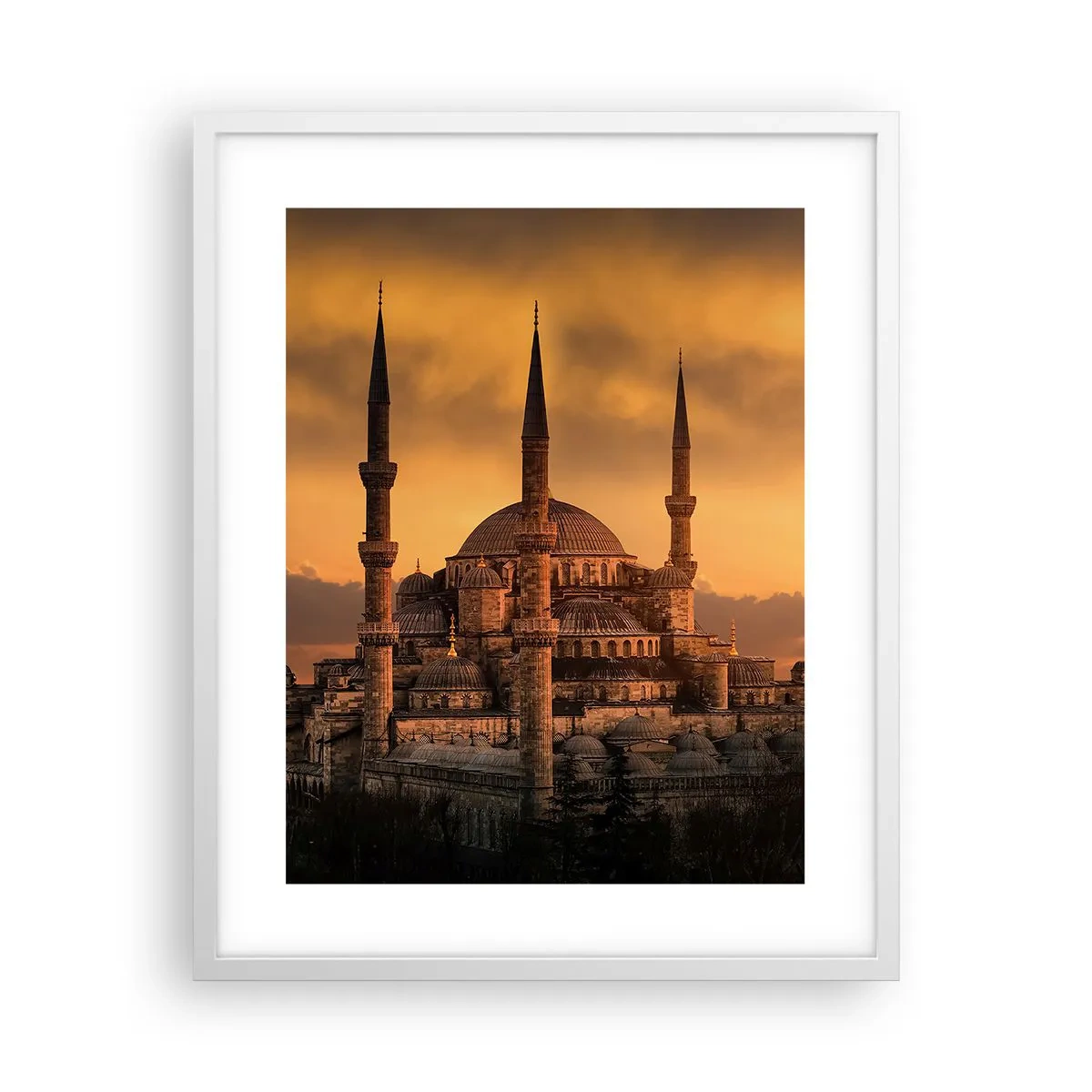 Poster in einem weißen Rahmen - Gott ist großartig - 40x50 cm