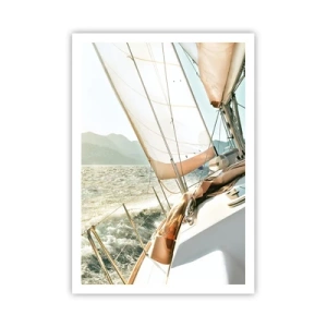 Poster - Unter vollen Segeln - 70x100 cm