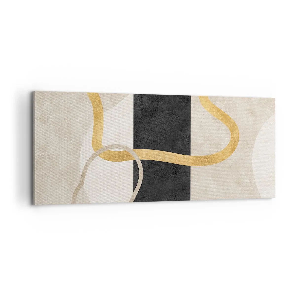 Bild auf Leinwand - Leinwandbild - Schleifenformen - 100x40 cm