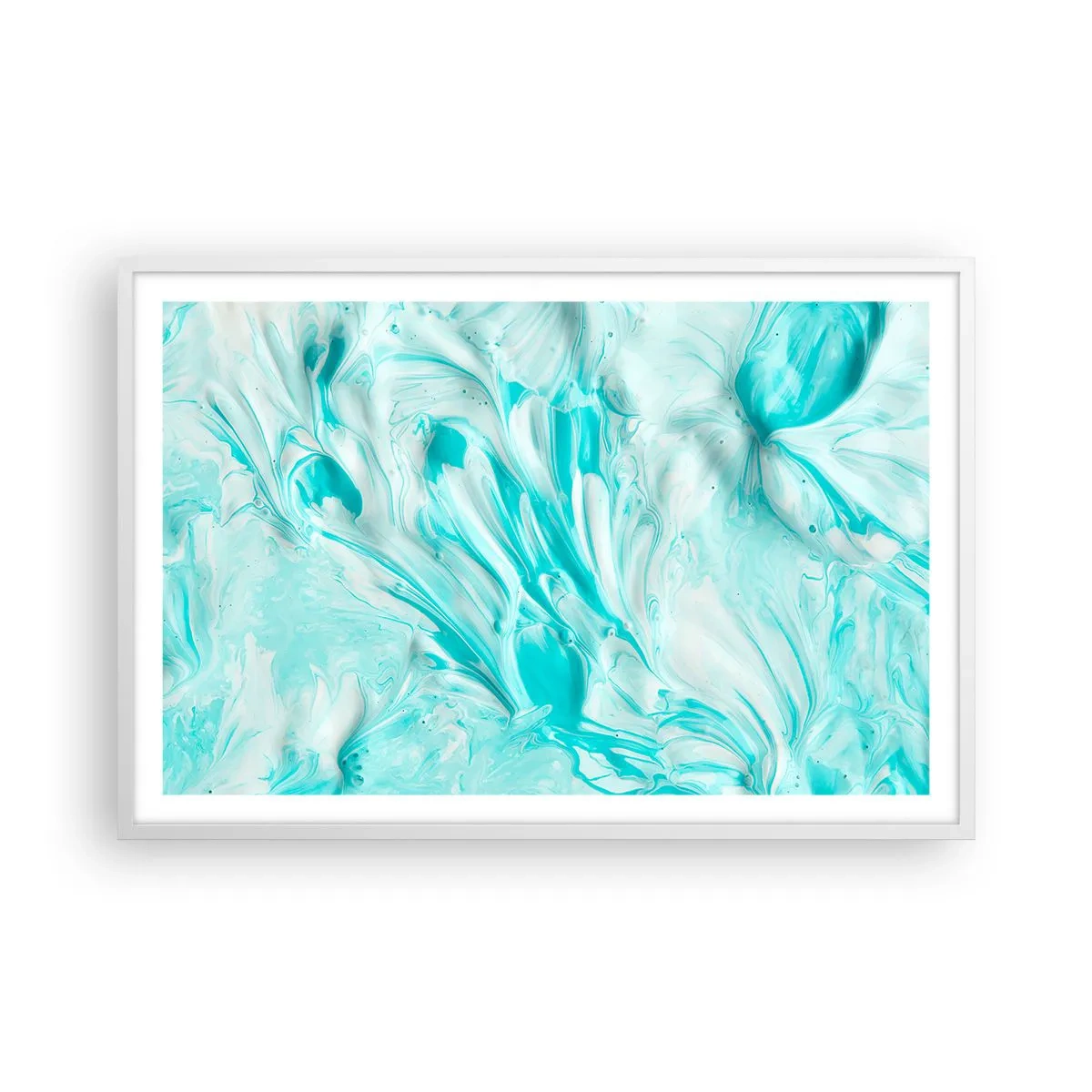 Poster in einem weißen Rahmen - Für immer zusammen - 91x61 cm