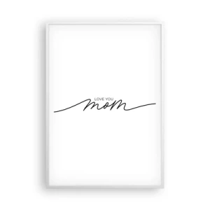 Poster in einem weißen Rahmen - Große Emotionen - 70x100 cm