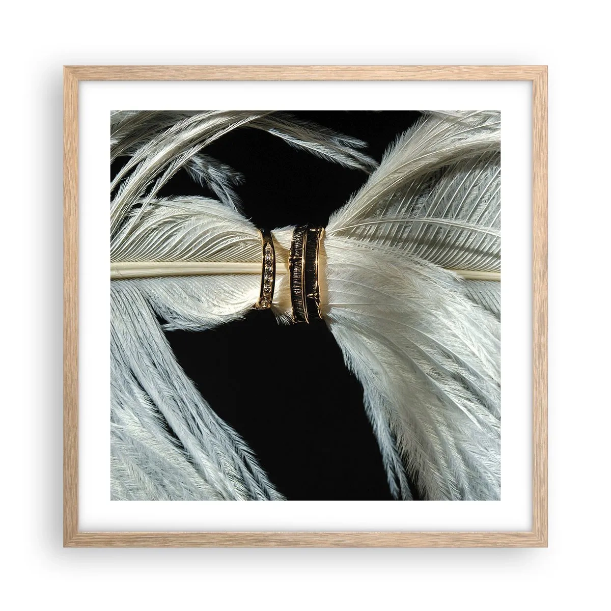 Poster in einem Rahmen aus heller Eiche - ... und ich werde dich nicht verlassen ... - 50x50 cm