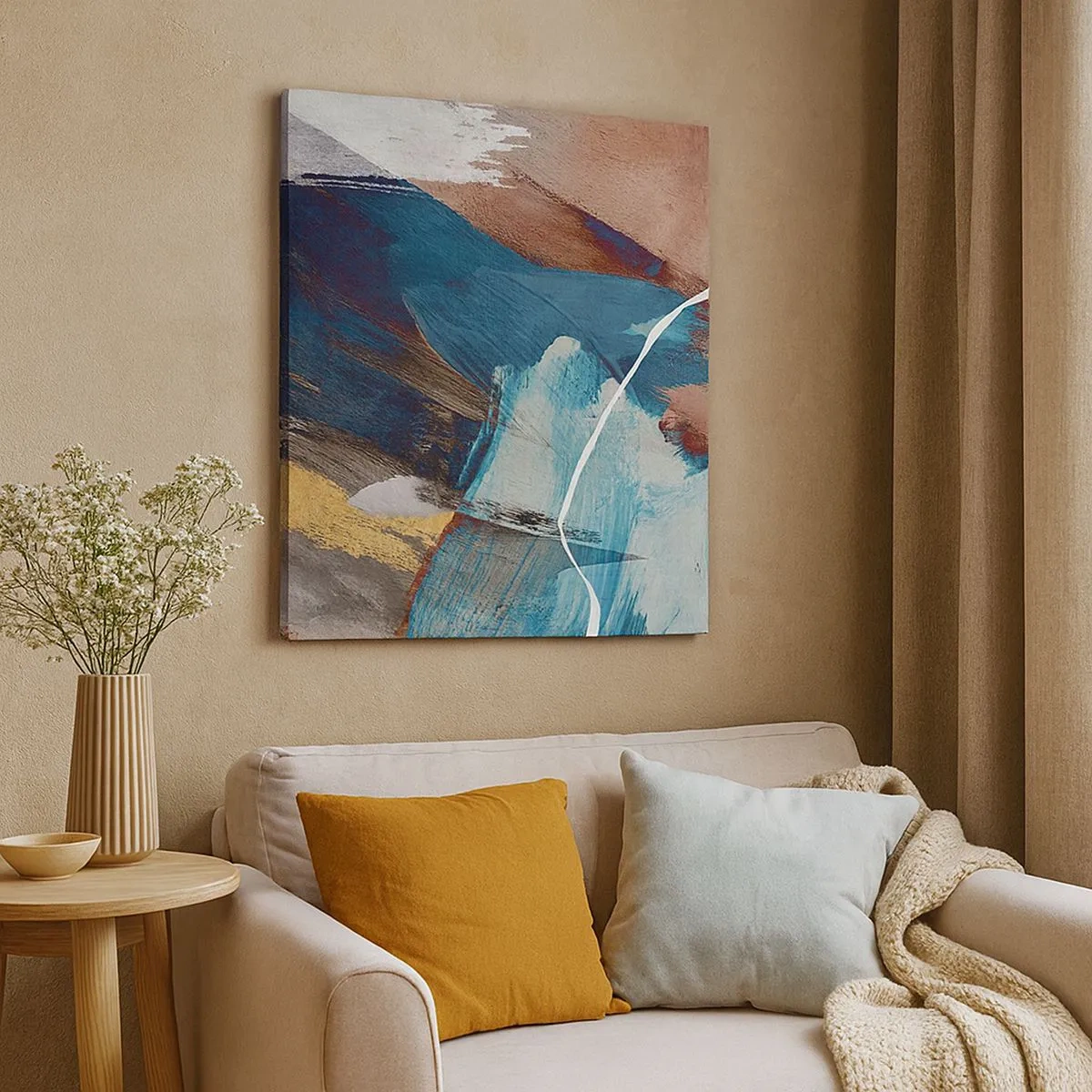 Bild auf Leinwand - Leinwandbild - Großzügig und mit Energie - 30x30 cm