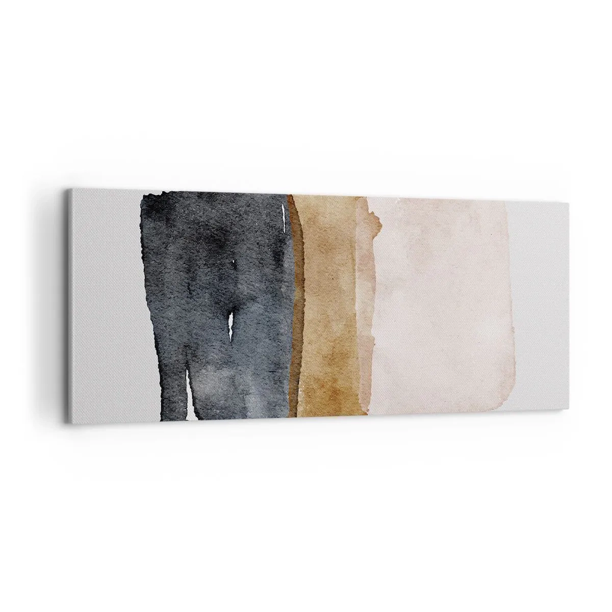 Bild auf Leinwand - Leinwandbild - Die Komposition der Farben der Erde - 100x40 cm