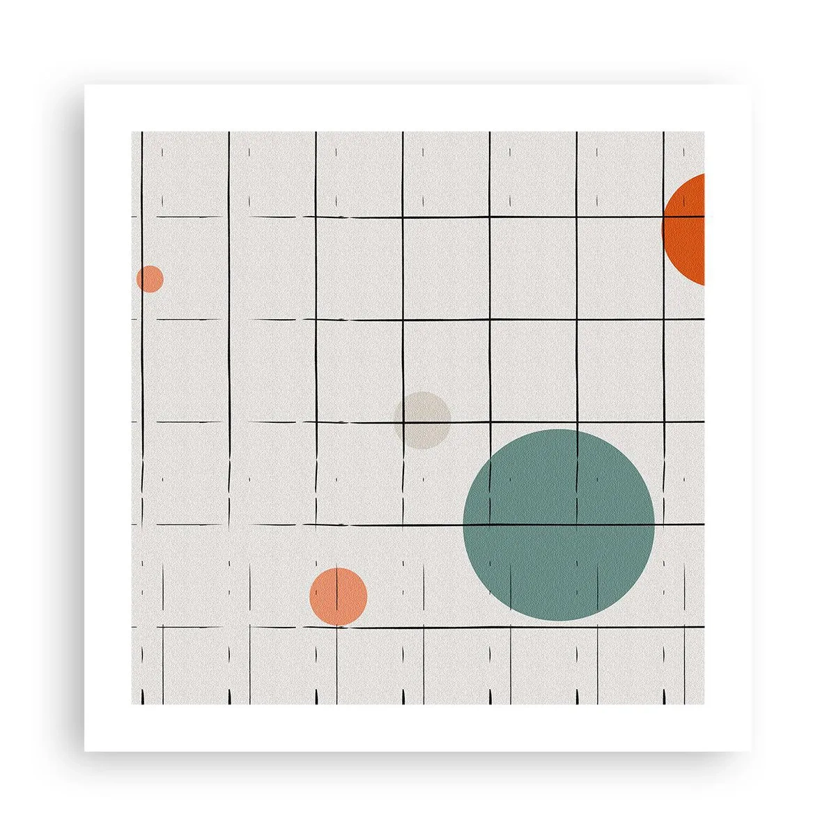 Poster - Gefangen. Wir oder sie? - 50x50 cm