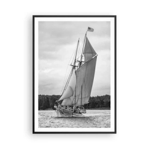 Poster in einem schwarzem Rahmen - Brüder des Windes - 70x100 cm