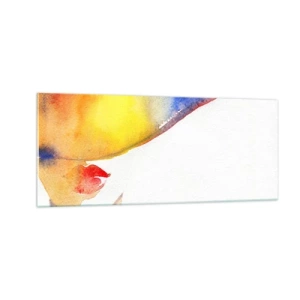 Glasbild - Bild auf glas - Bildnis einer Dame - 100x40 cm
