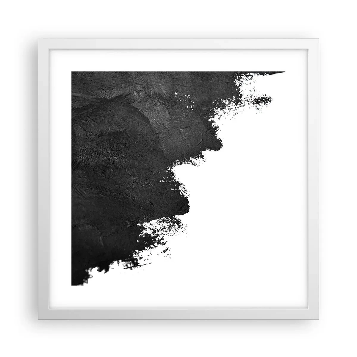 Poster in einem weißen Rahmen - Elemente: Erde - 40x40 cm