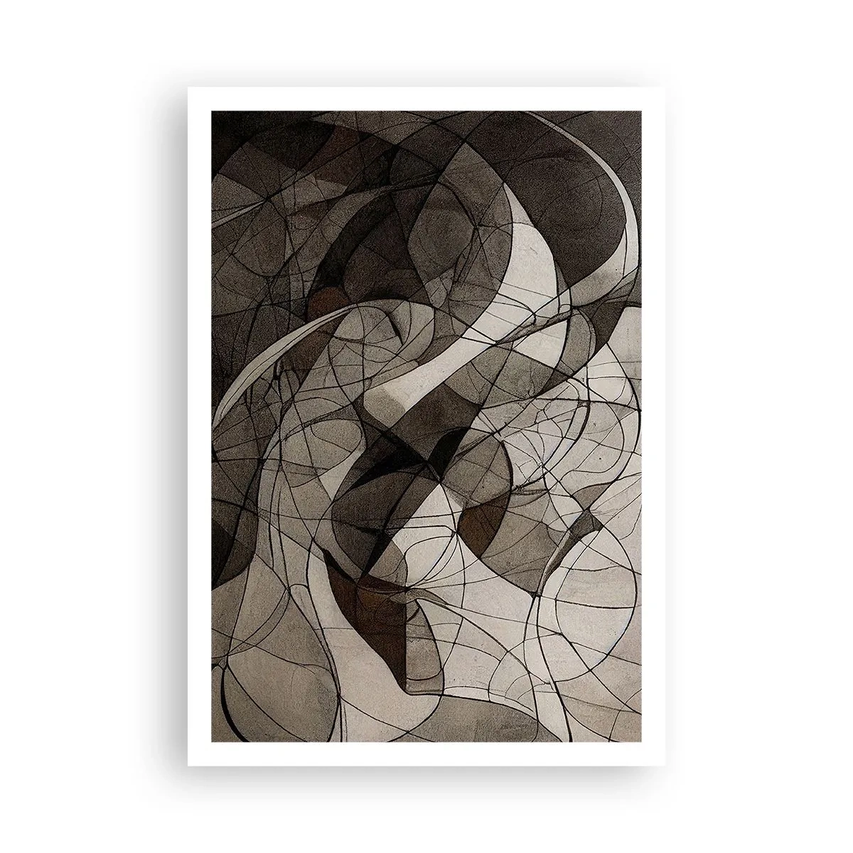 Poster - Zirkulation von Erdfarben - 70x100 cm