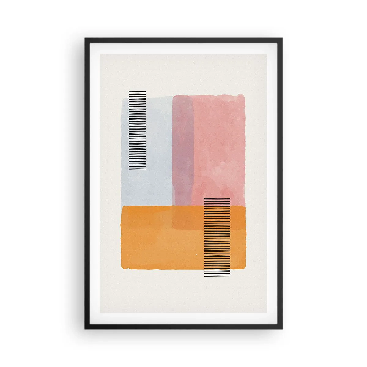 Poster in einem schwarzem Rahmen - Von Ecke zu Ecke - 61x91 cm