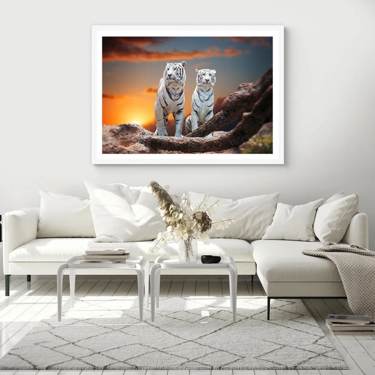 Poster in einem weißen Rahmen - Genau wie Narnia - 100x70 cm