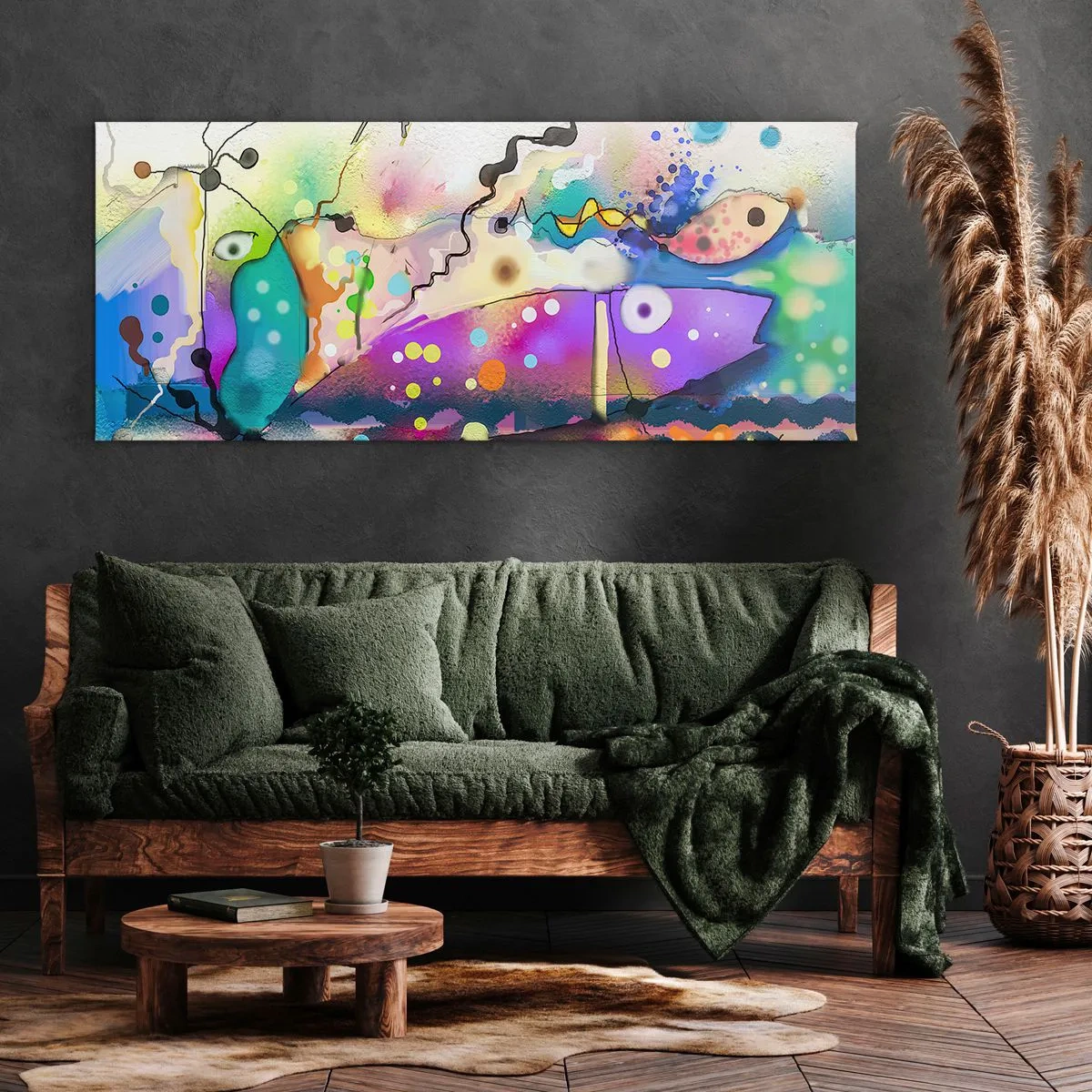 Bild auf Leinwand - Leinwandbild - Es fehlen die Worte! - 100x40 cm