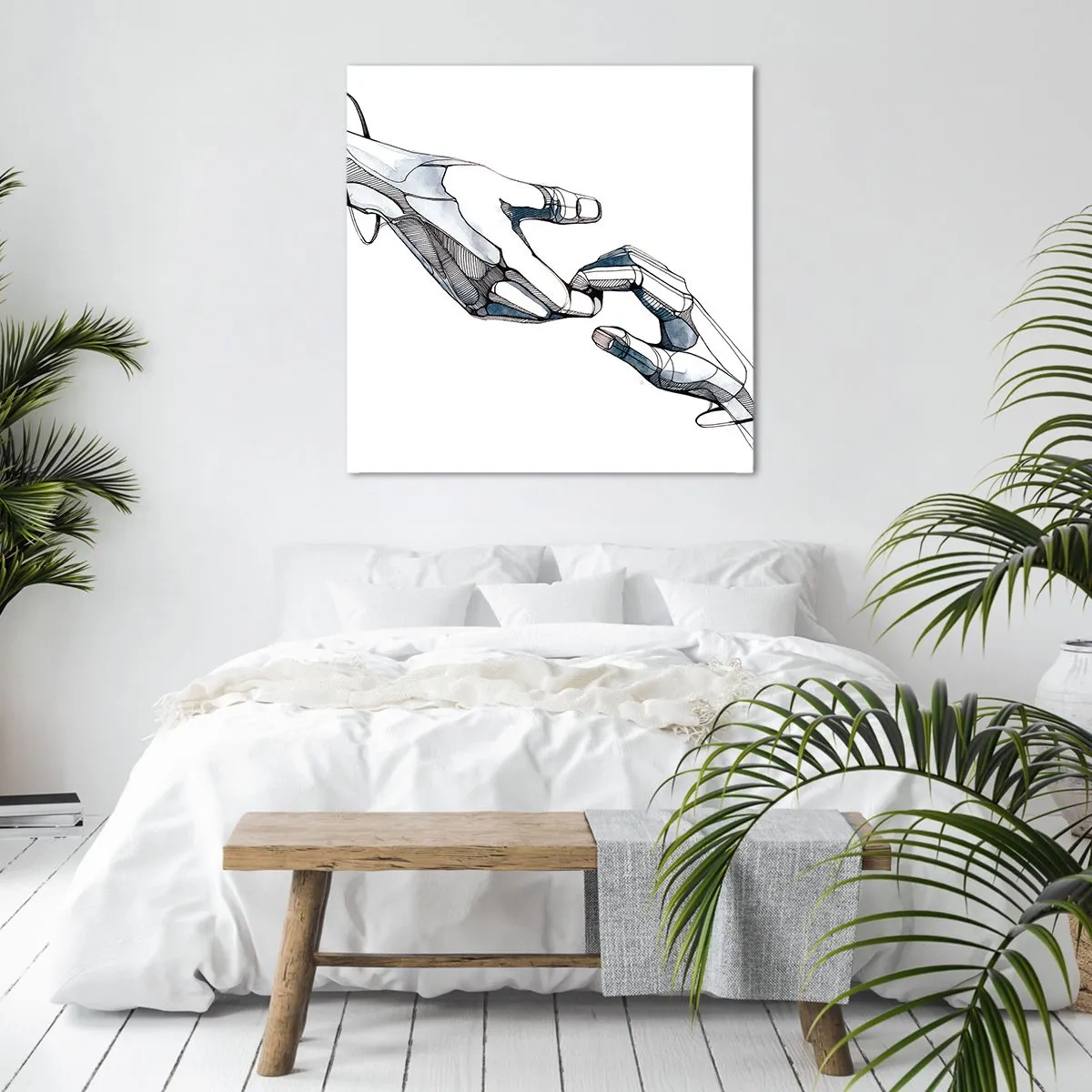 Bild auf Leinwand - Leinwandbild - Eine gute Geste - 60x60 cm