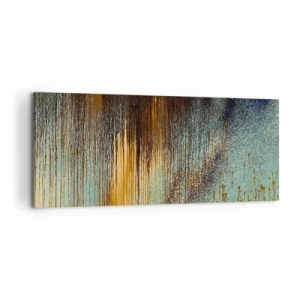 Bild auf Leinwand - Leinwandbild - Eine nicht zufällige farbenfrohe Komposition - 100x40 cm
