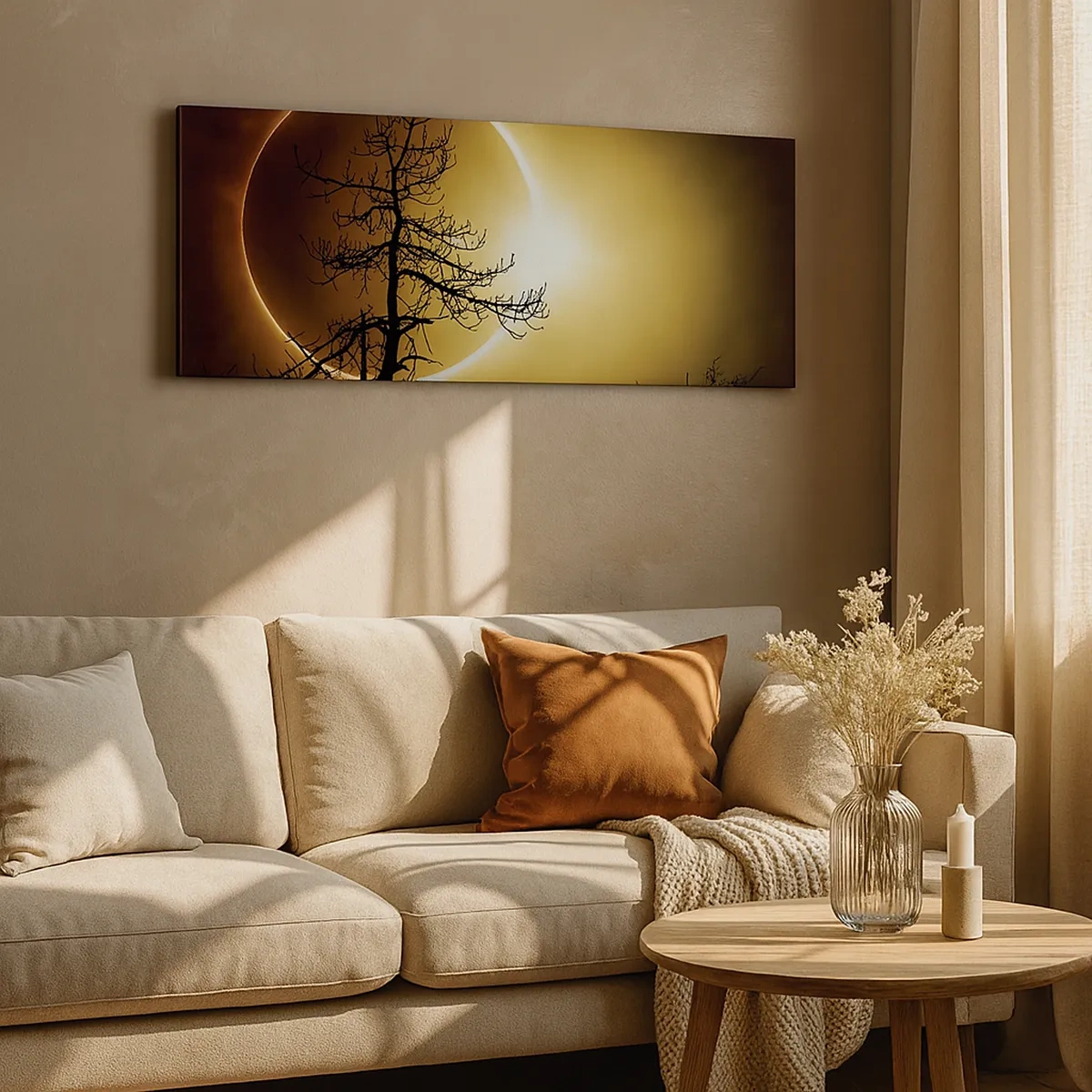 Bild auf Leinwand - Leinwandbild - Totale Finsternis - 30x30 cm