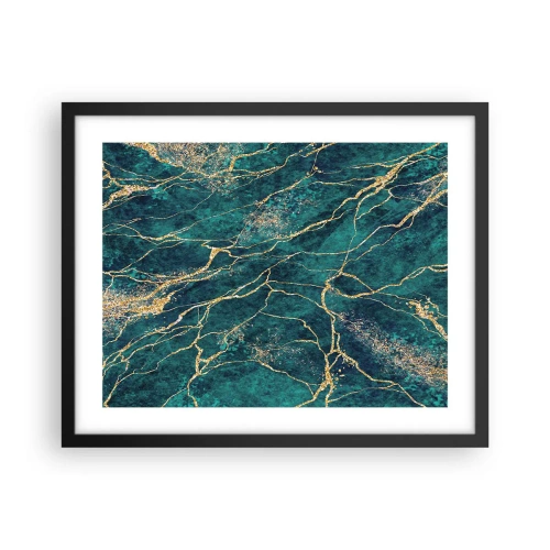 Poster in einem schwarzem Rahmen - Goldmine - 50x40 cm