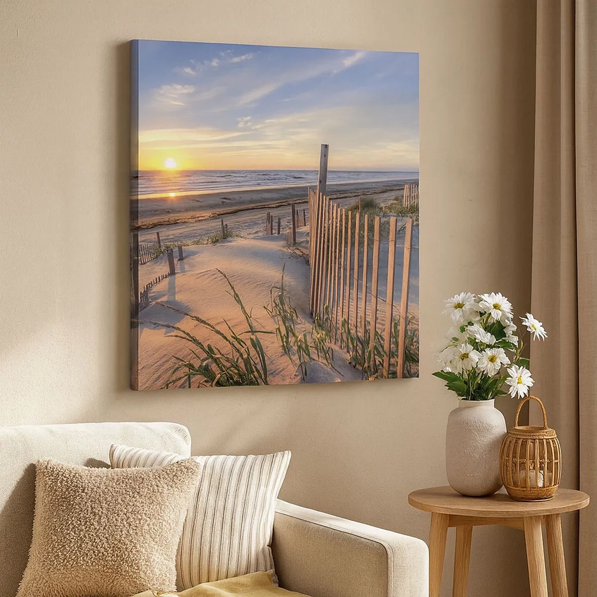 Bild auf Leinwand - Leinwandbild - Schein und Schatten des Windes - 30x30 cm