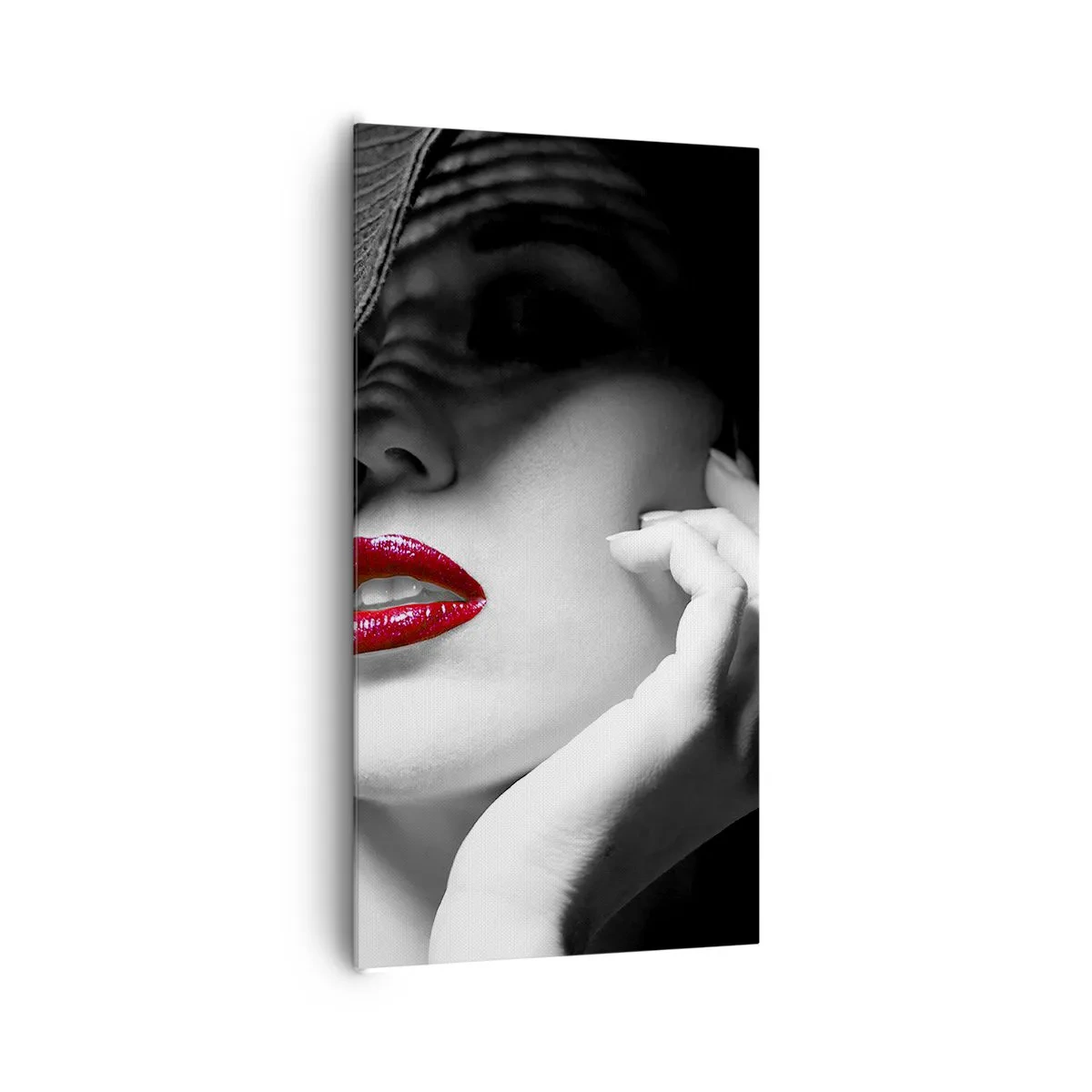 Bild auf Leinwand - Leinwandbild - Eine Studie in Scharlachrot - 65x120 cm