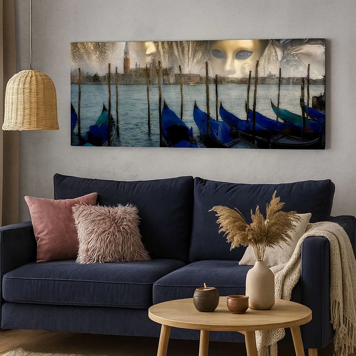 Bild auf Leinwand - Leinwandbild - Es ist Zeit, den Karneval zu starten - 100x40 cm