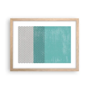 Poster in einem Rahmen aus heller Eiche - Eine ausgewogene Komposition - 40x30 cm