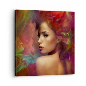Bild auf Leinwand - Leinwandbild - Schöner als ein Regenbogen, so zart wie ein Nebel - 30x30 cm
