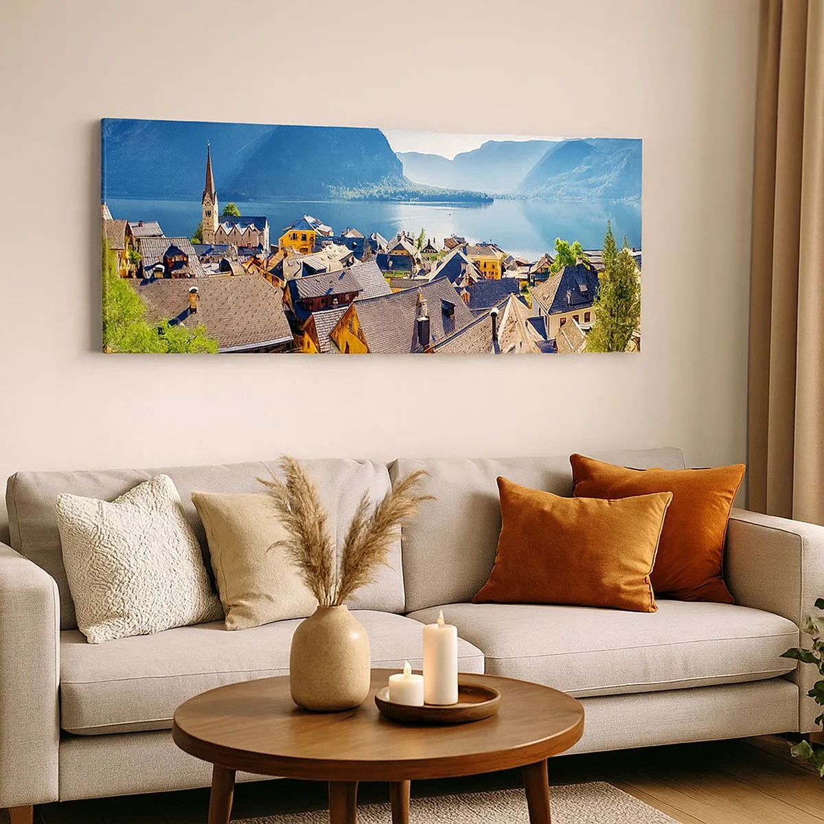 Bild auf Leinwand - Leinwandbild - Es könnte nicht malerischer sein - 100x40 cm