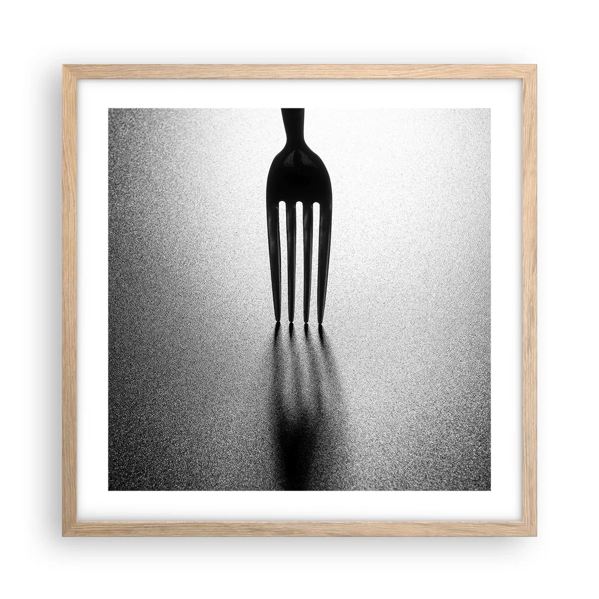 Poster in einem Rahmen aus heller Eiche - Licht und Schatten - 50x50 cm
