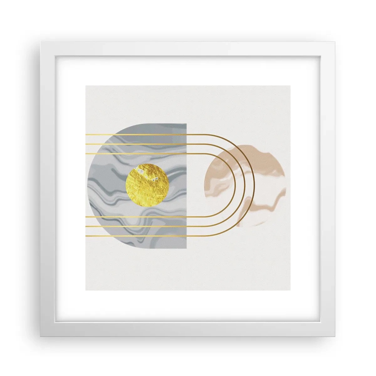 Poster in einem weißen Rahmen - Helligkeit und Brillanz - 30x30 cm