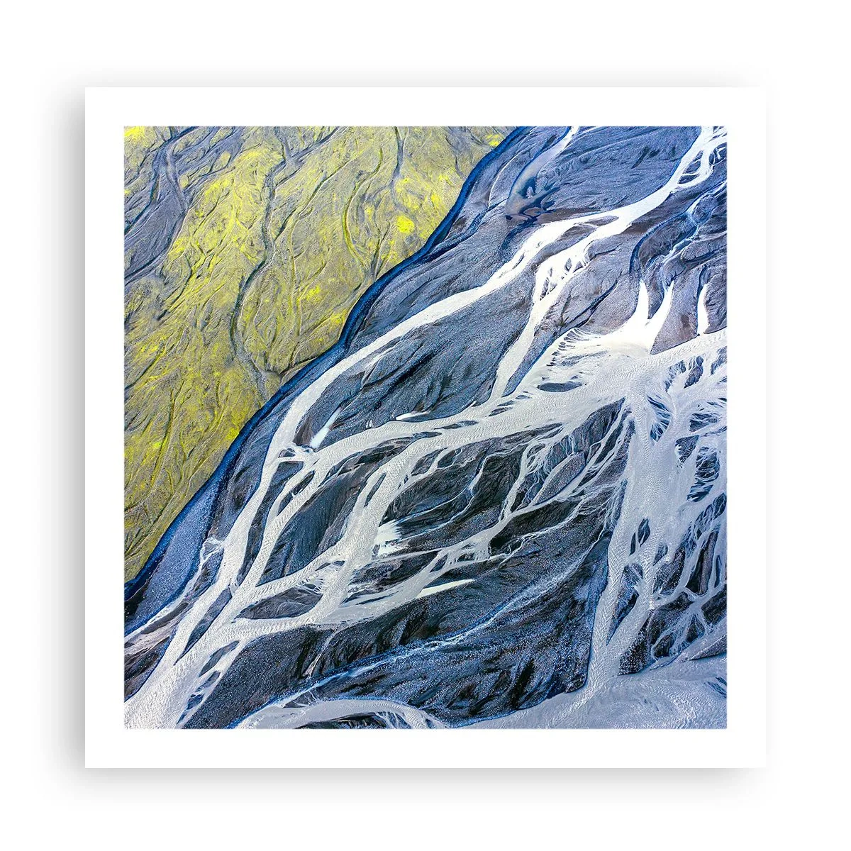 Poster - Felsmalereien der Natur - 60x60 cm