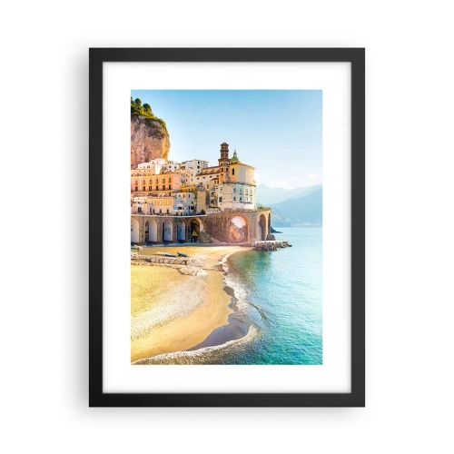 Poster in einem schwarzem Rahmen - Die Stadt ist unglaublich - 30x40 cm