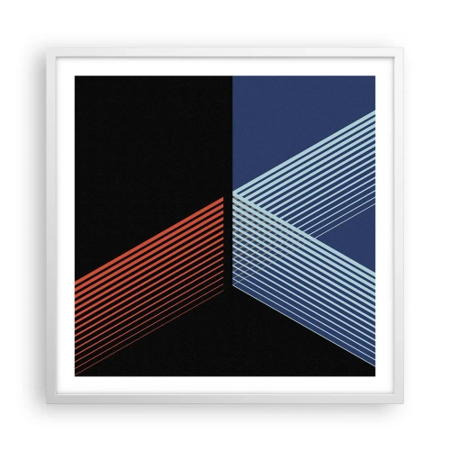 Poster in einem weißen Rahmen - Eine einfache Geschichte - 60x60 cm